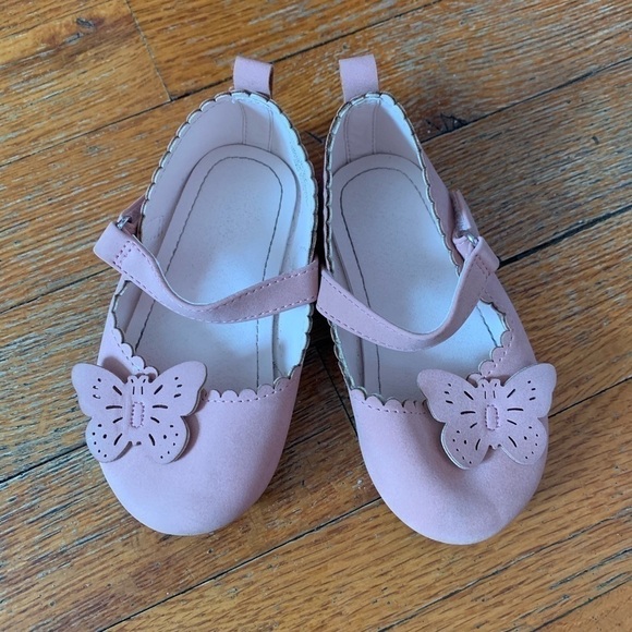 𝅺h&m|butterfly Ballet Shoes- Size 4-5 - Picture 1 of 3
